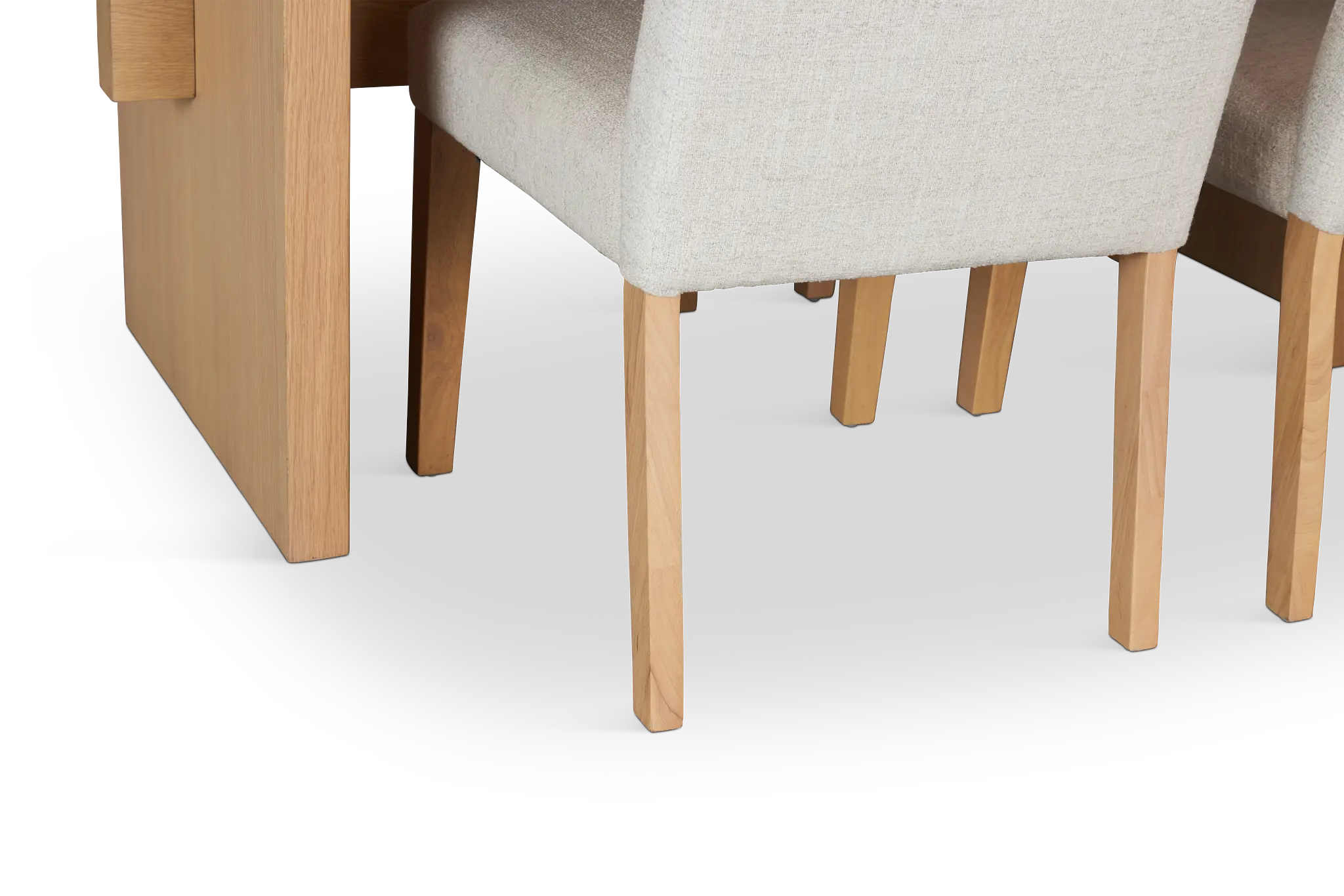 Park Ridge Light Tone Trestle Rectangular Table & 4 Upholstered Chairs Park Ridge Light Tone Trestle Rectangular Table & 4 Upholstered Chairs