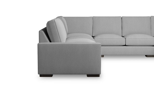 Edgewater Delray Light Gray Large Right Chaise Sectional (1)