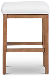 Provo White 24" Upholstered Barstool