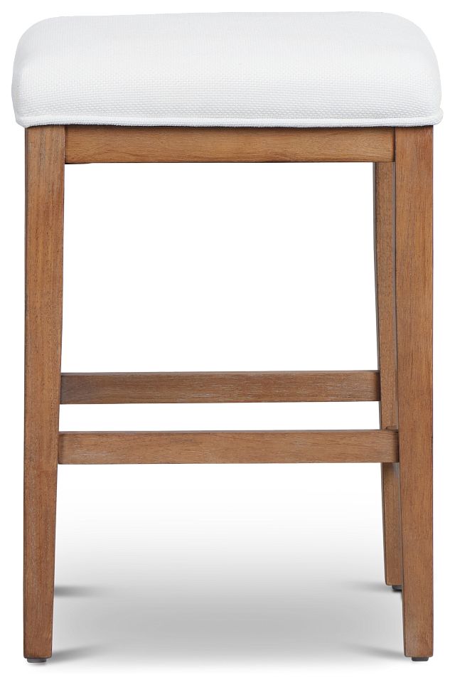Provo White 24" Upholstered Barstool