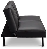 Andes Black Micro Sofa Futon