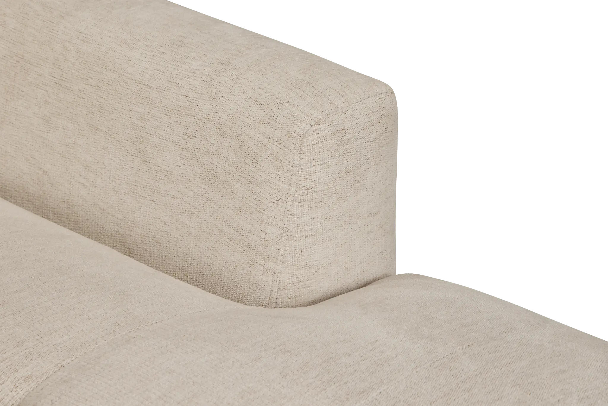 Maisie Light Beige Fabric Right Chaise Sectional Maisie Light Beige Fabric Right Chaise Sectional