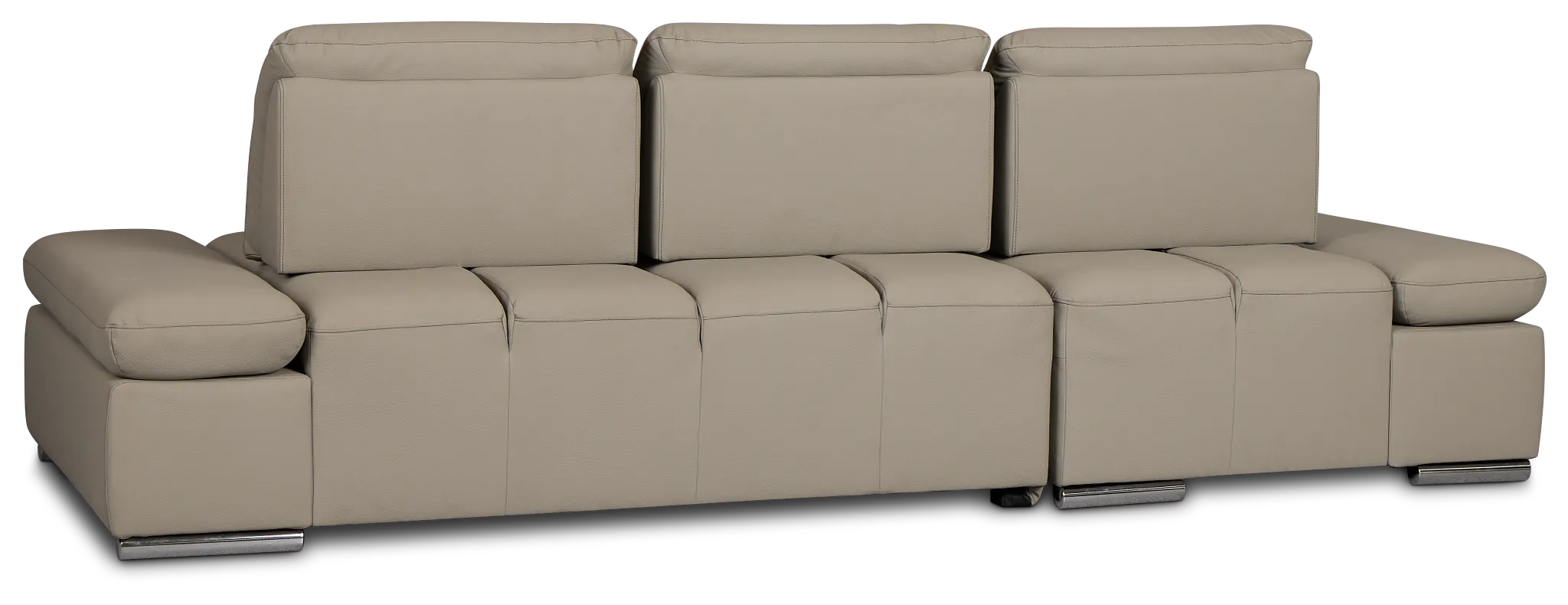 Eden Gray Micro Left Chaise Sleeper Sectional