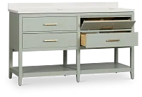 Alden Green 60" Double Bathroom Vanity