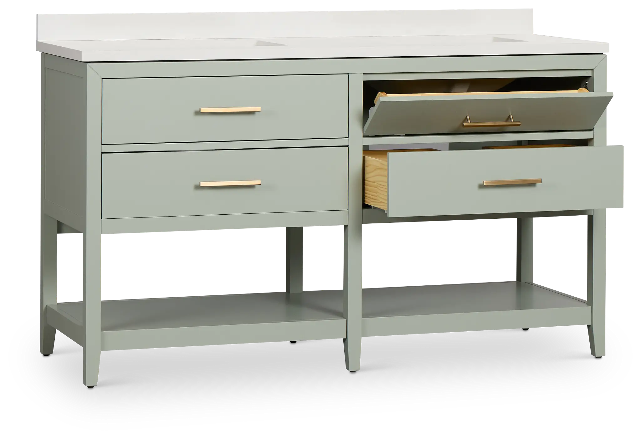 Alden Green 60" Double Bathroom Vanity Alden Green 60" Double Bathroom Vanity