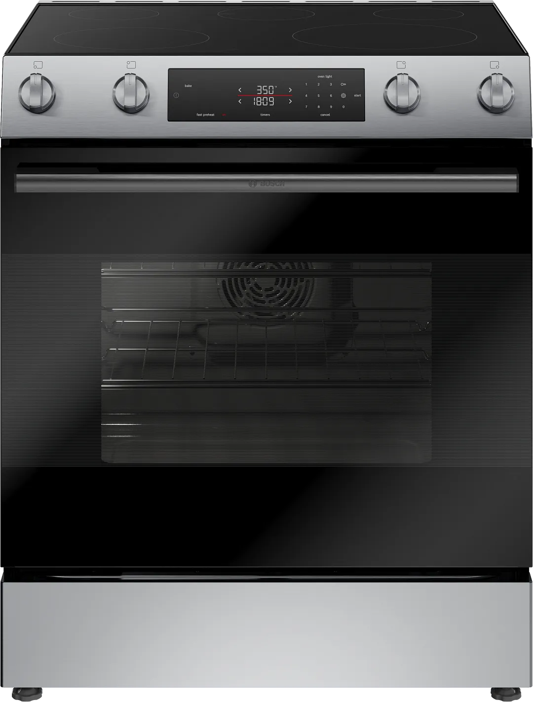 Bosch 100 Series Black 30" Electric Range