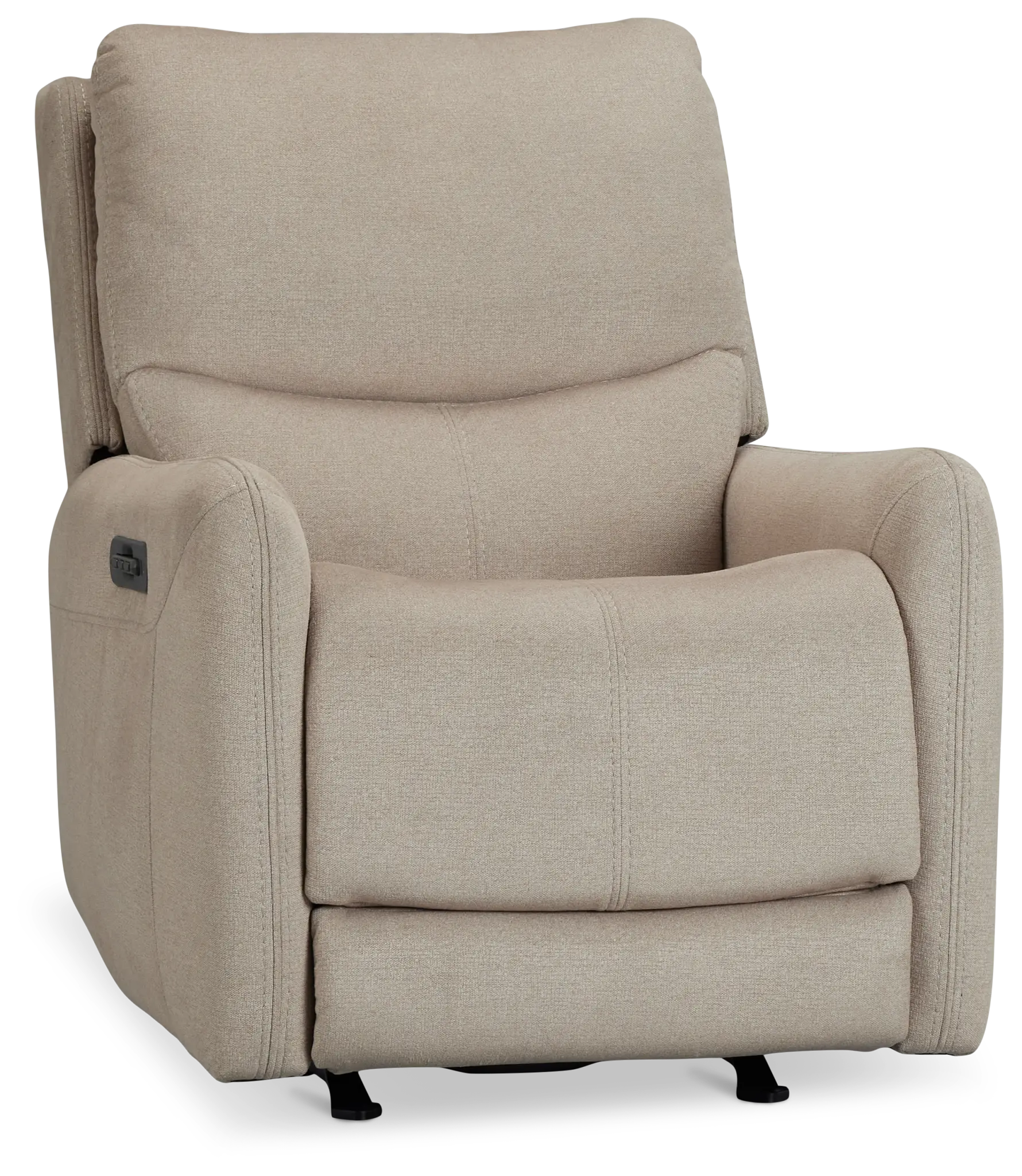 Jonas Khaki Fabric Power Recliner With Heat And Massage Jonas Khaki Fabric Power Recliner With Heat And Massage