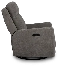 Dean Gray Fabric Power Swivel Glider Recliner