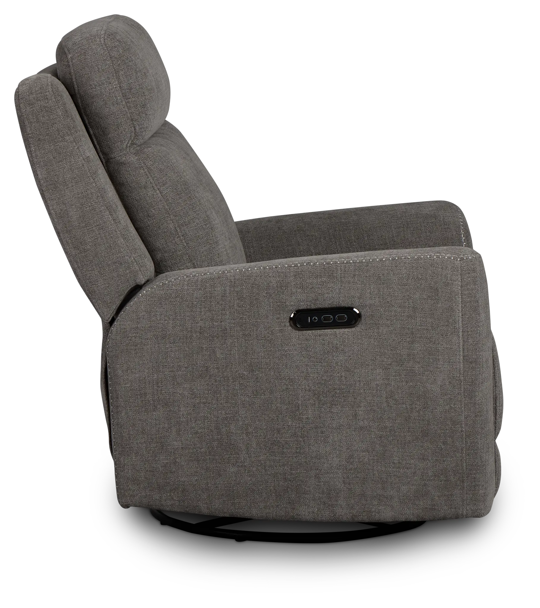 Dean Gray Fabric Power Swivel Glider Recliner Dean Gray Fabric Power Swivel Glider Recliner