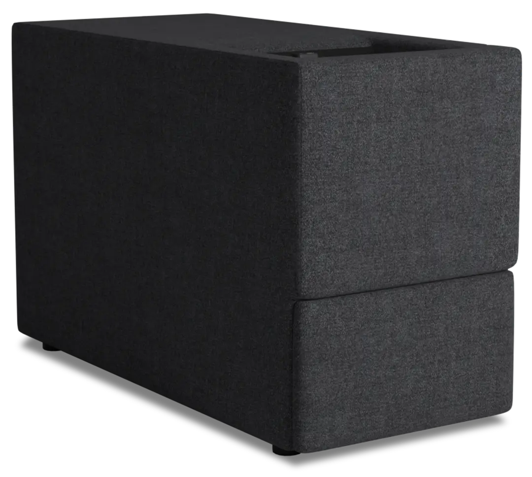 Citymod Dark Gray Fabric Itable Media Console With Storage Drawer Citymod Dark Gray Fabric Itable Media Console With Storage Drawer