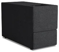 Citymod Dark Gray Fabric Itable Media Console With Storage Drawer