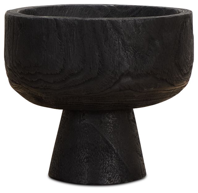 Pauli Black Wood Bowl