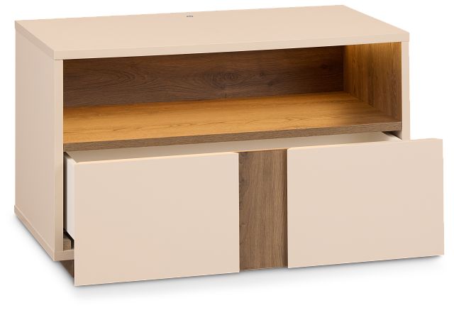Brasilia Light Beige 1-drawer Nightstand