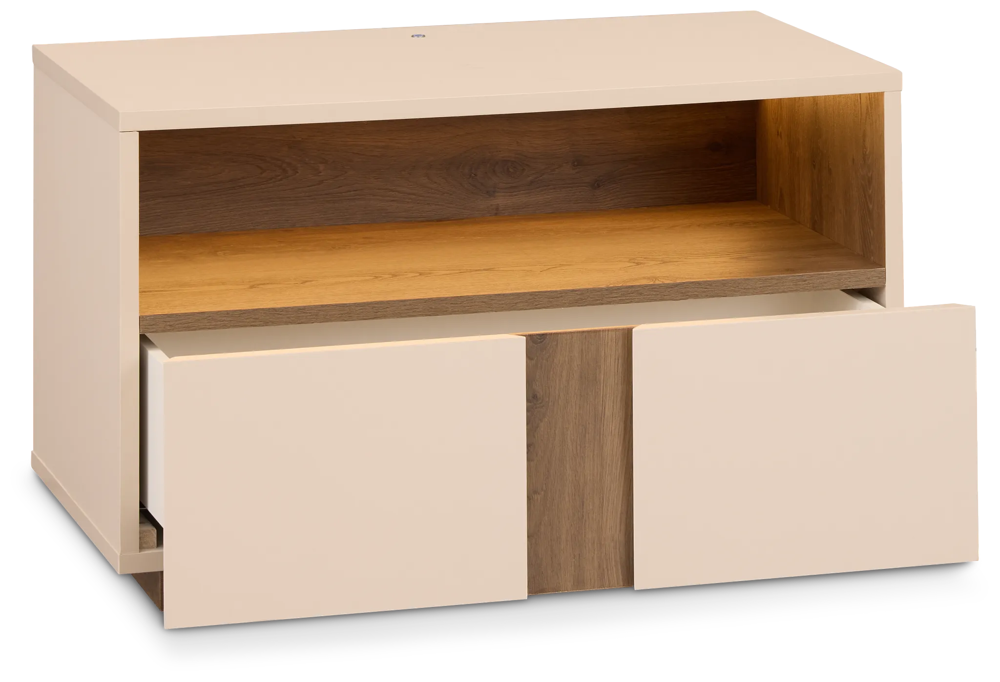 Brasilia Light Beige 1-drawer Nightstand