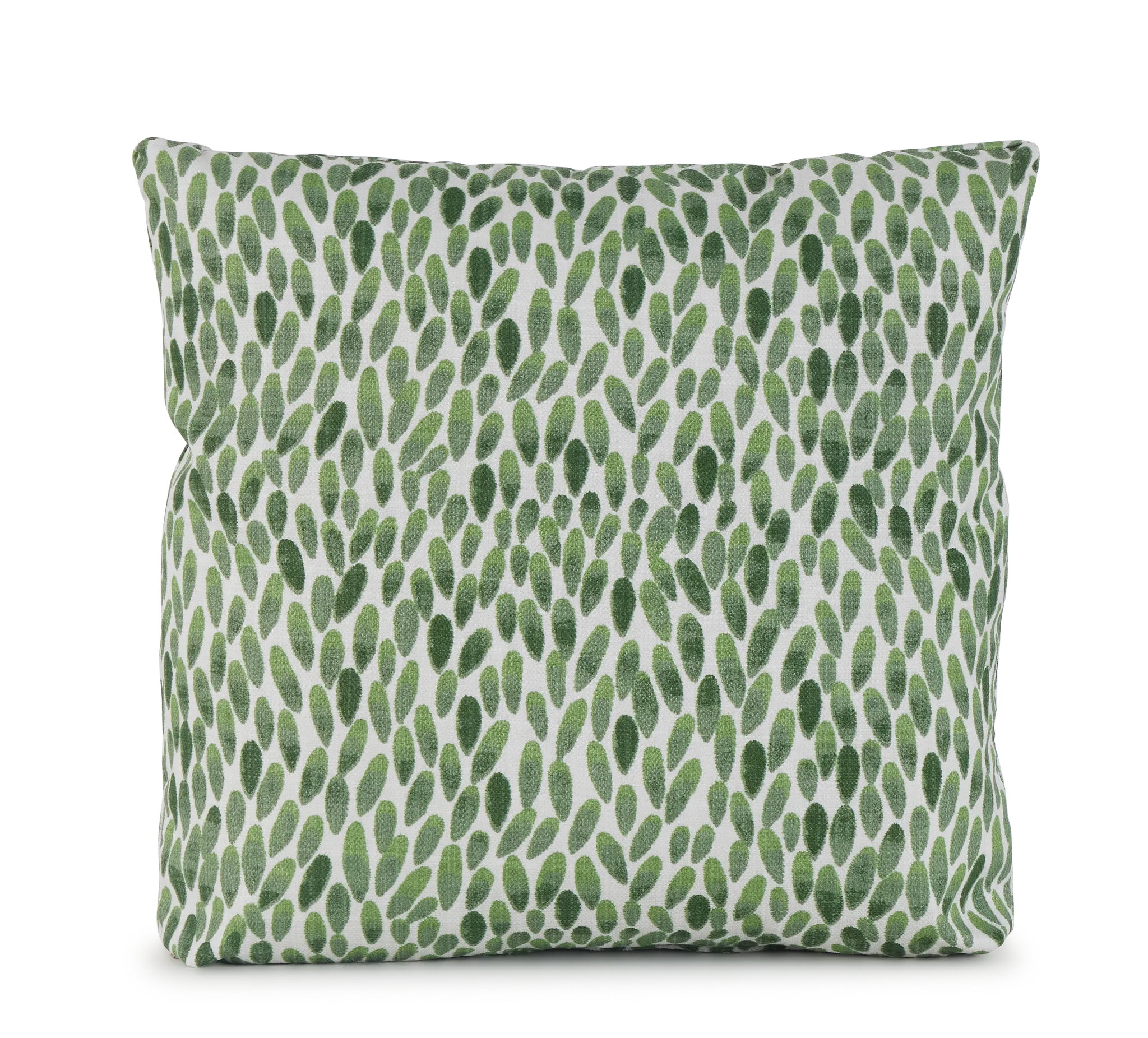 Lotus Green 18" Indoor/outdoor Square Accent Pillow