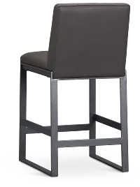 Harlem Dark Gray 24" Upholstered Barstool