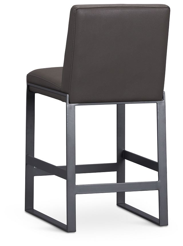 Harlem Dark Gray 24" Upholstered Barstool