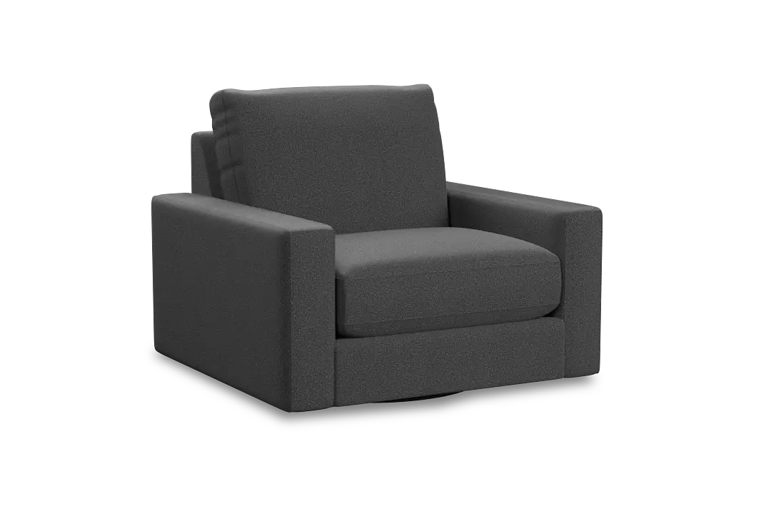 Edgewater Delray Dark Gray Swivel Chair Edgewater Delray Dark Gray Swivel Chair