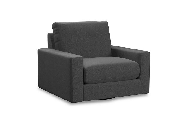 Edgewater Delray Dark Gray Swivel Chair