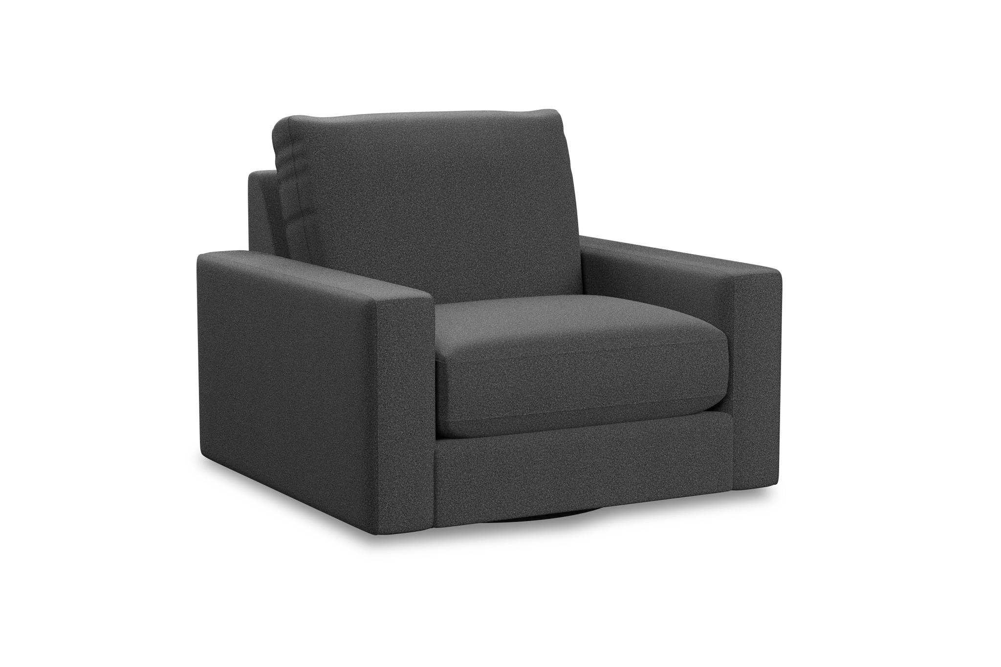 Edgewater Delray Dark Gray Swivel Chair