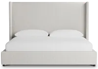 Captiva Lucy Light Beige 60" Upholstered Shelter Bed