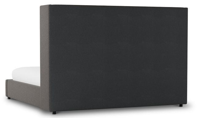Captiva Elite Dark Gray 60" Upholstered Shelter Bed