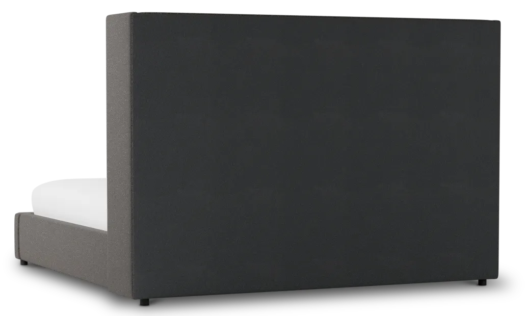 Captiva Elite Dark Gray 60" Upholstered Shelter Bed