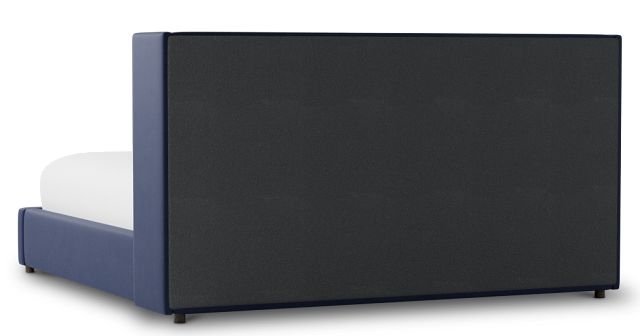 Captiva Joya Dark Blue 48" Upholstered Shelter Bed