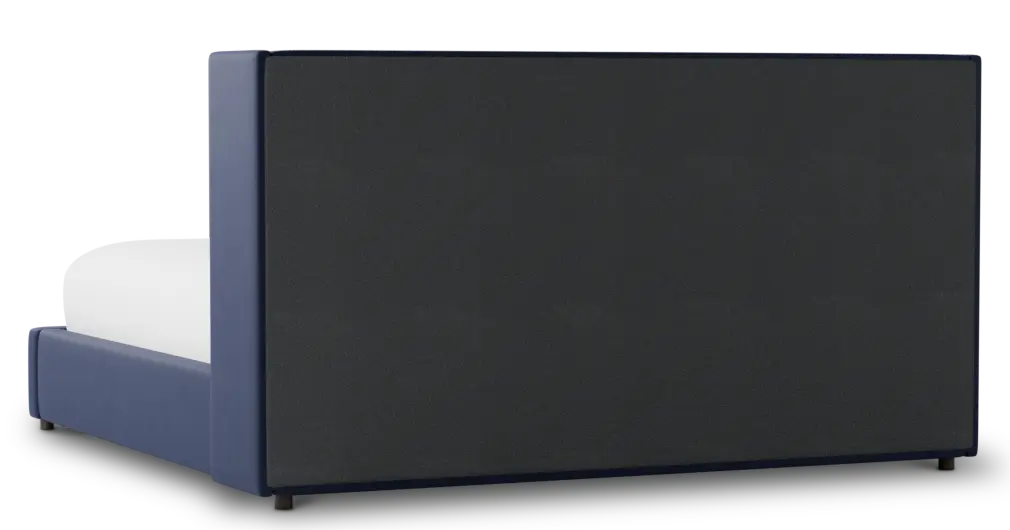 Captiva Joya Dark Blue 48" Upholstered Shelter Bed Captiva Joya Dark Blue 48" Upholstered Shelter Bed