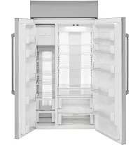 Cafe 48 Series Stainless Steel 48" Built In Side By Side Refrigerator