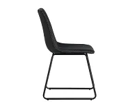 Ozark Black Upholstered Side Chair