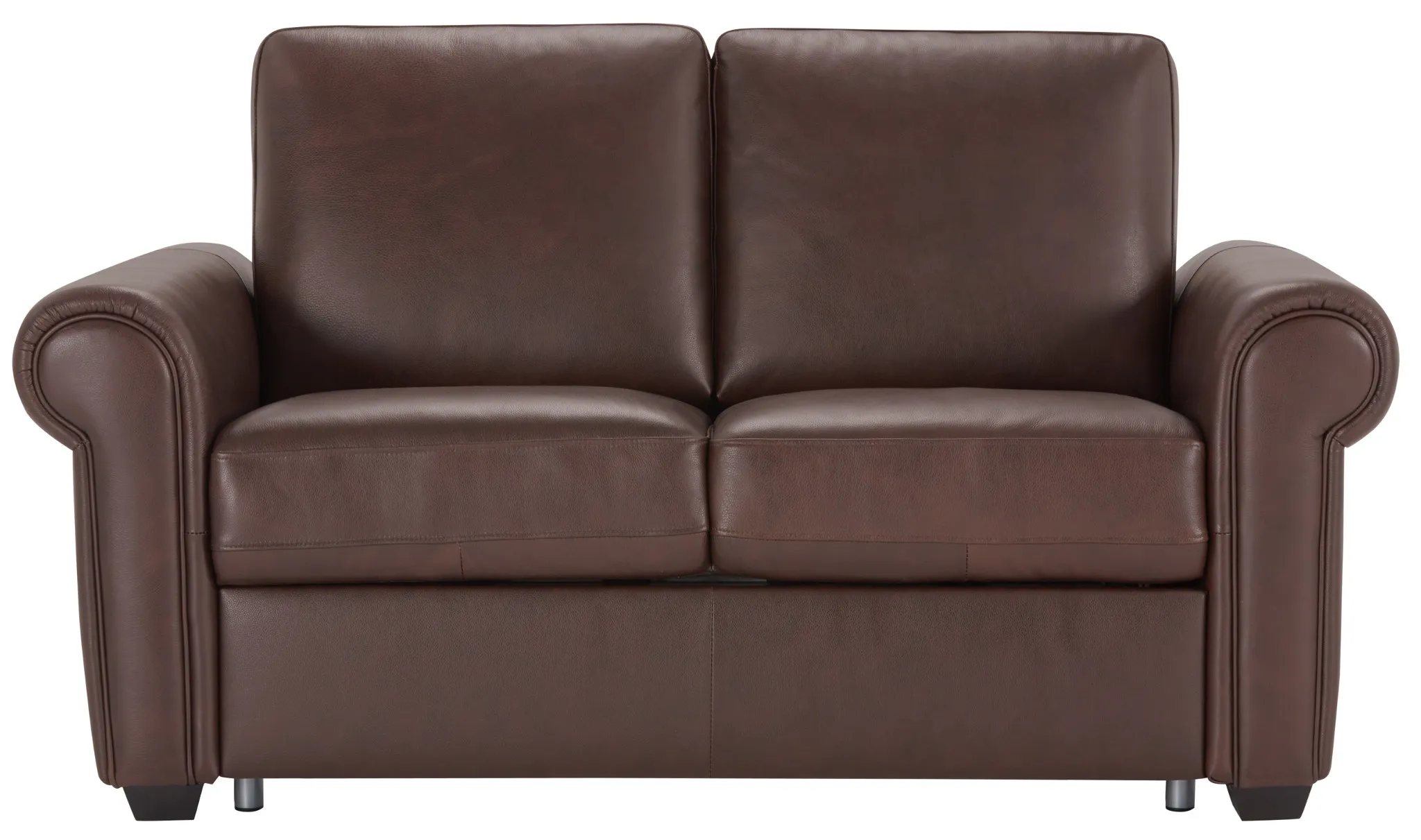 Lincoln Medium Brown Lthr/vinyl Memory Foam Sleeper