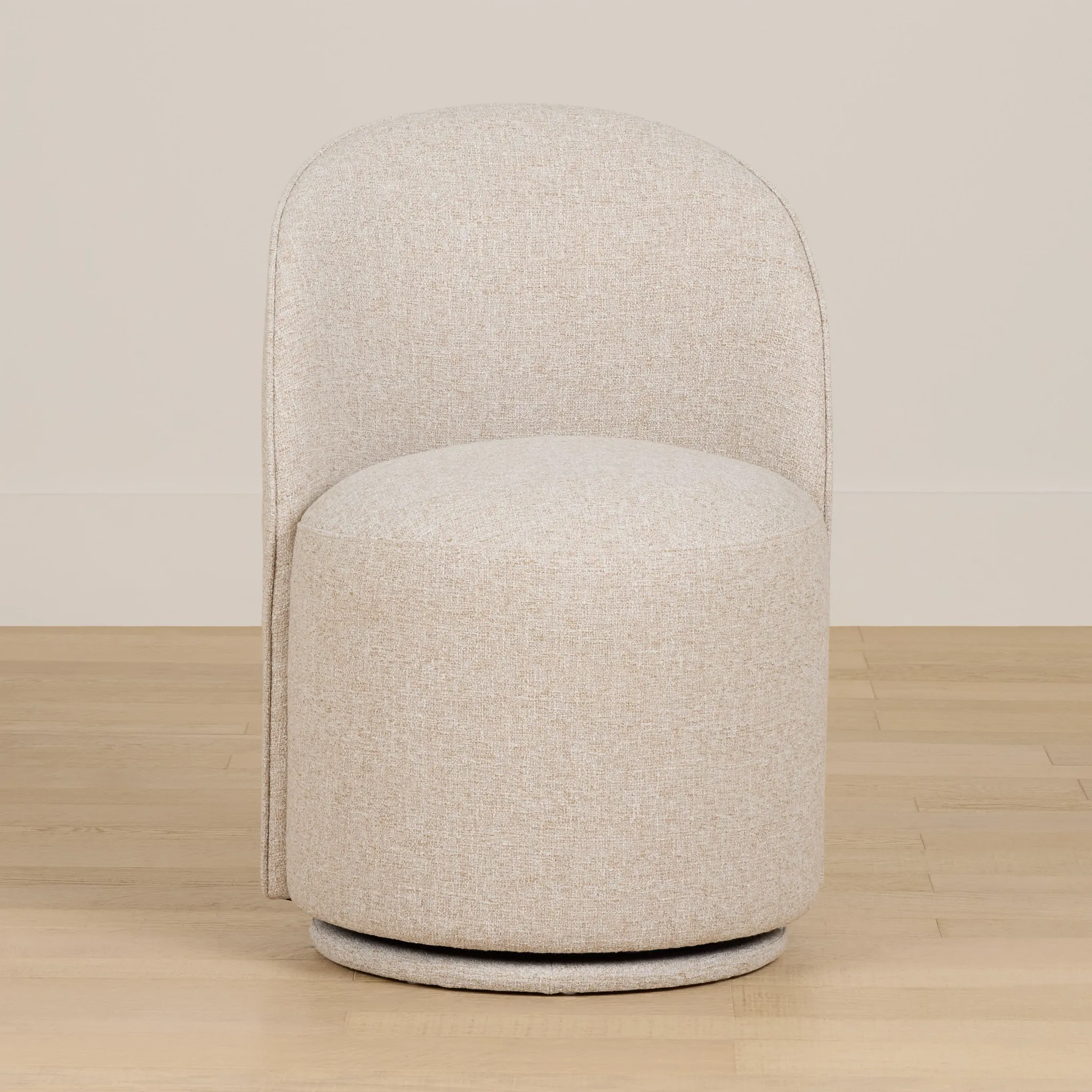 Claude Beige Round Upholstered Side Chair