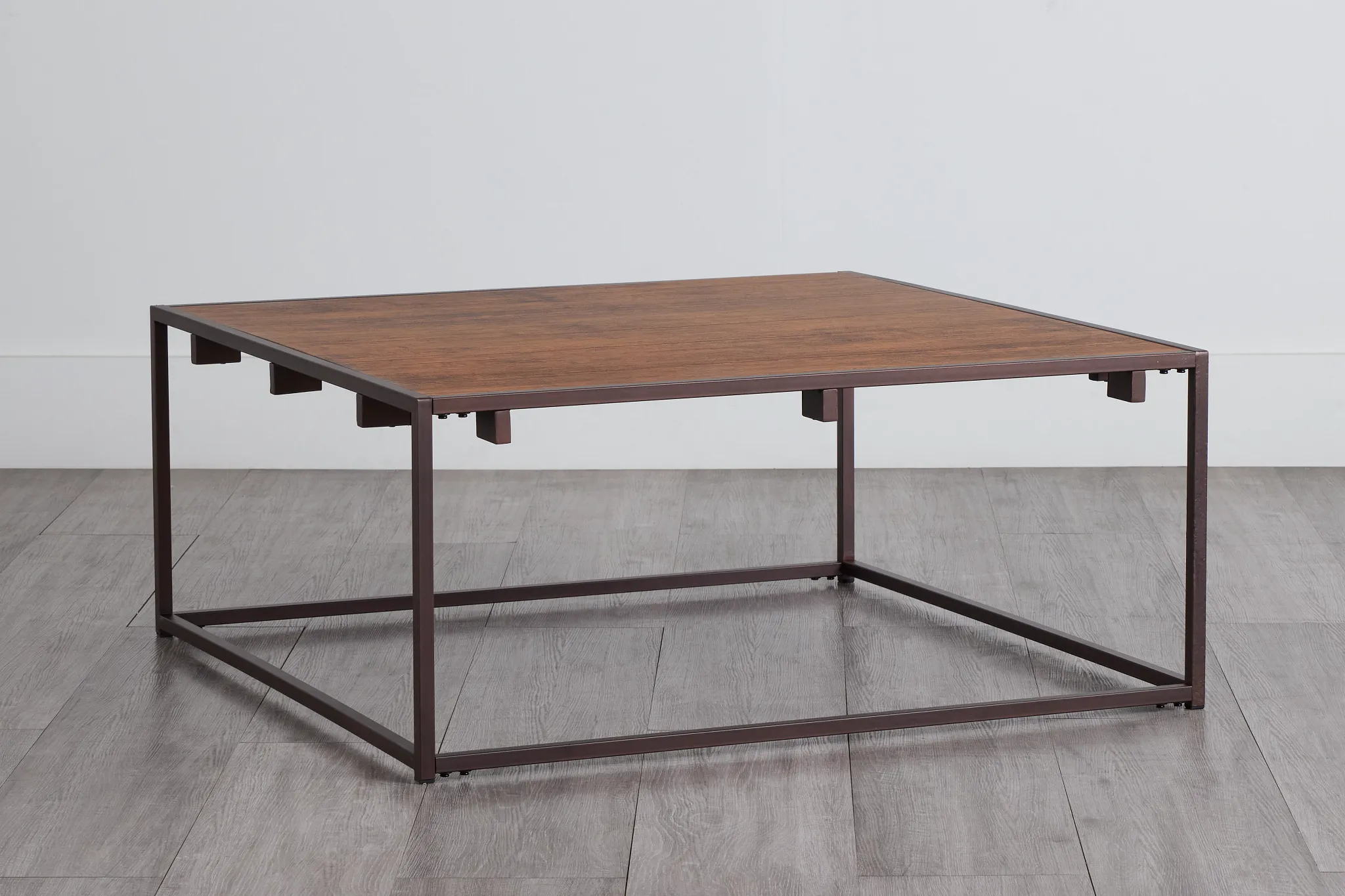 Reggie Dark Tone Square Coffee Table