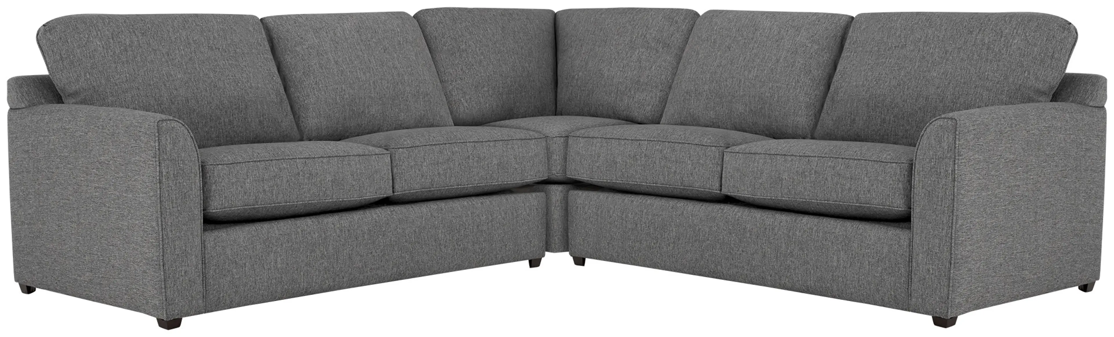 Asheville Gray Fabric Two-arm Right Innerspring Sleeper Sectional Asheville Gray Fabric Two-arm Right Innerspring Sleeper Sectional