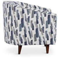 Staccato Navy Fabric Accent Chair