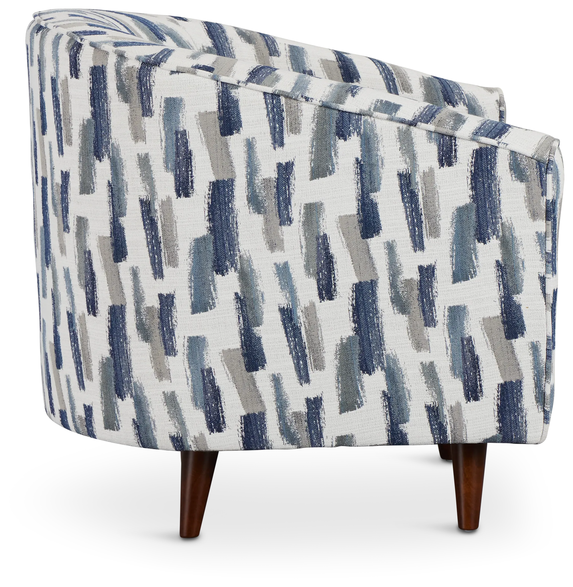 Staccato Navy Fabric Accent Chair