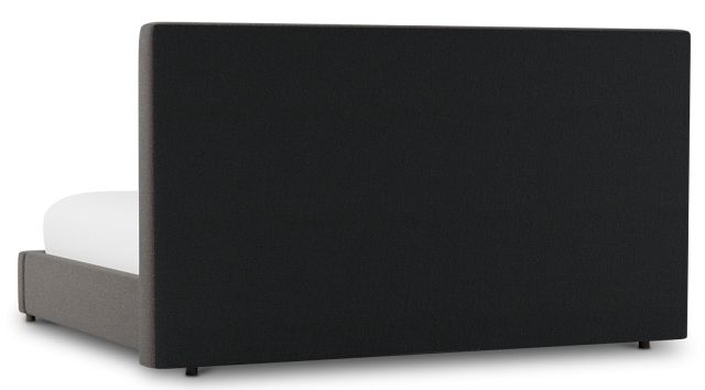 Grayton Elite Dark Gray 54" Upholstered Platform Bed