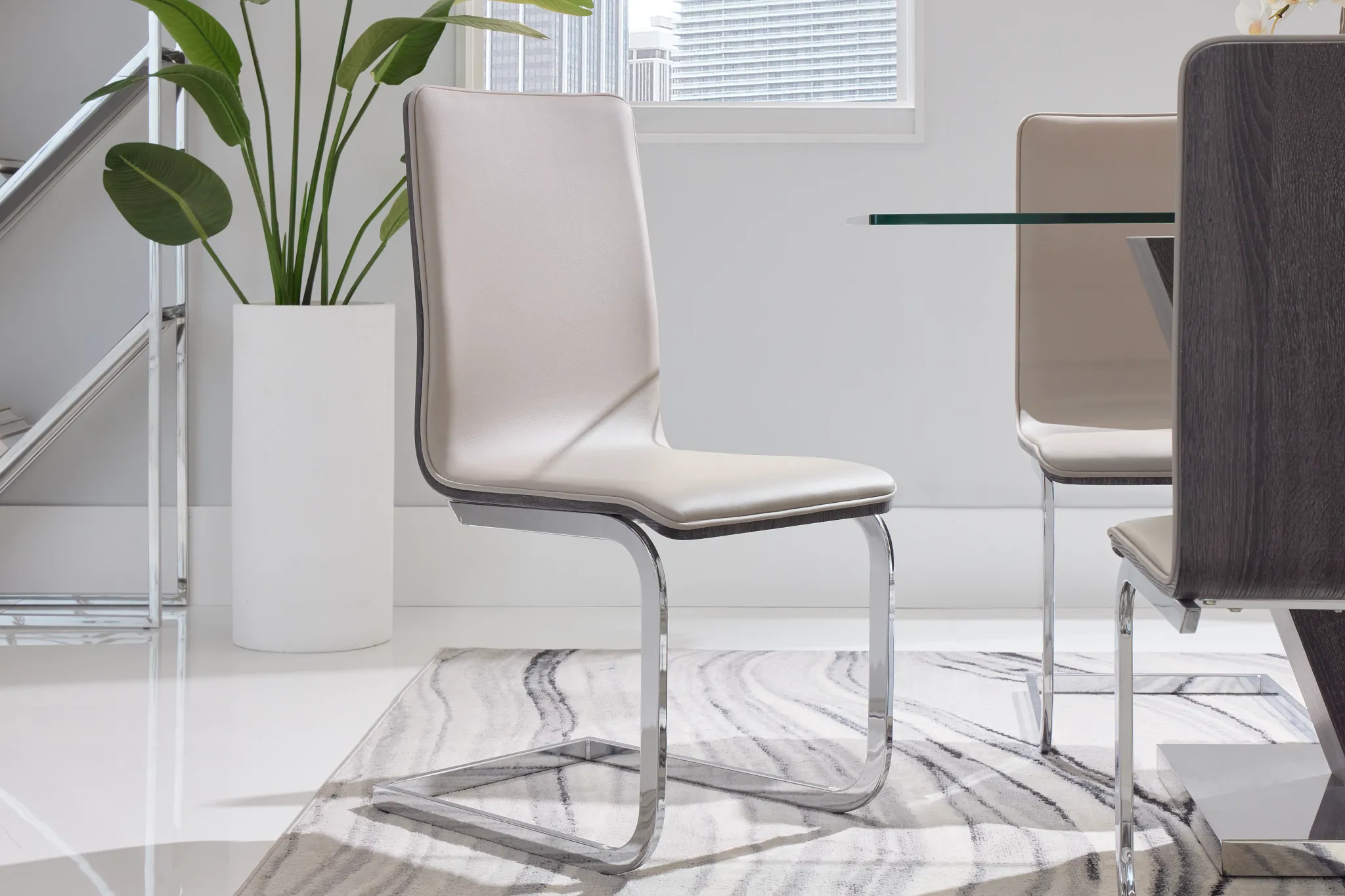 Kendall Beige Upholstered Side Chair