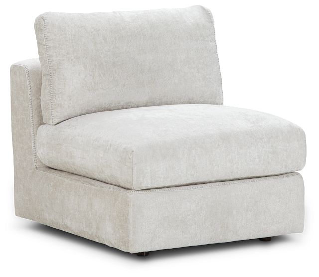 Oasis Light Beige Fabric Armless Chair (1)