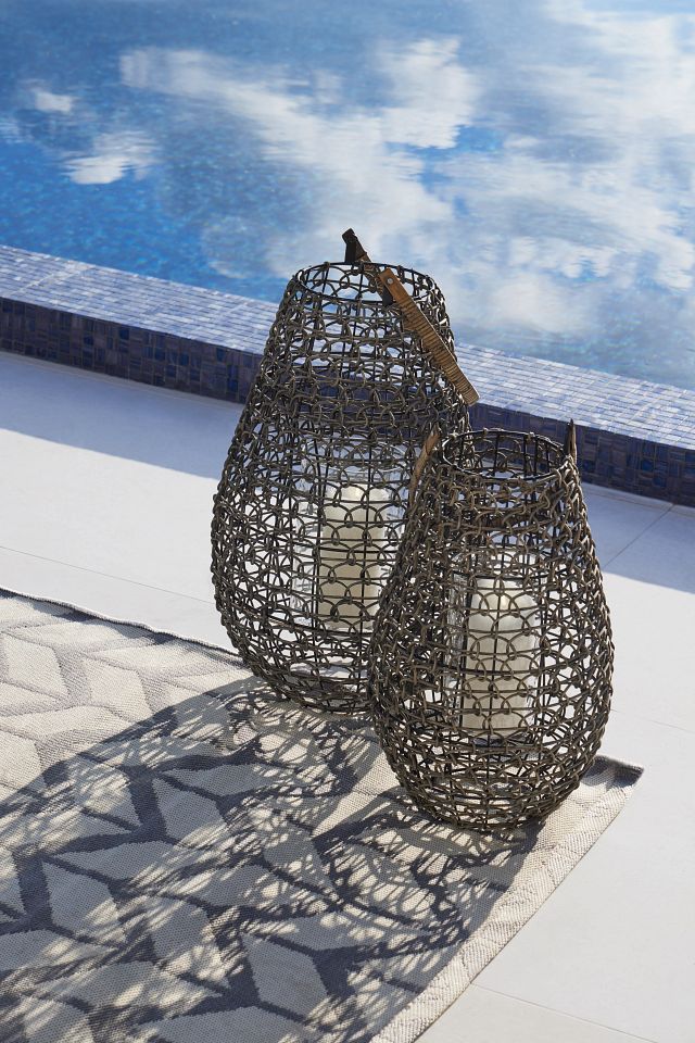 Brady Gray Small Lantern