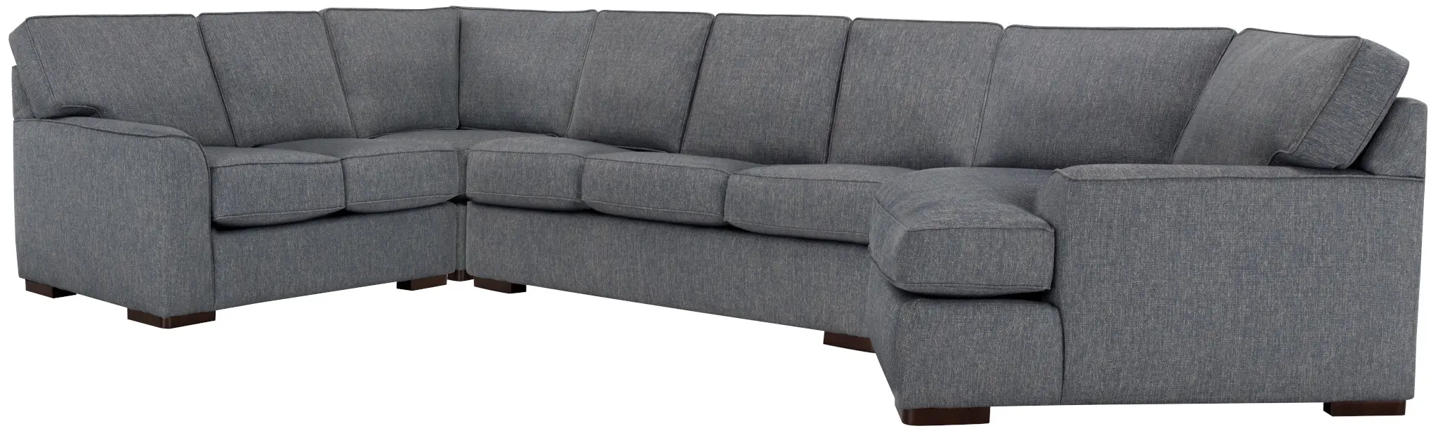 Austin Blue Cool Mfoam Right Cuddler Memory Foam Sleeper Sectional Austin Blue Cool Mfoam Right Cuddler Memory Foam Sleeper Sectional