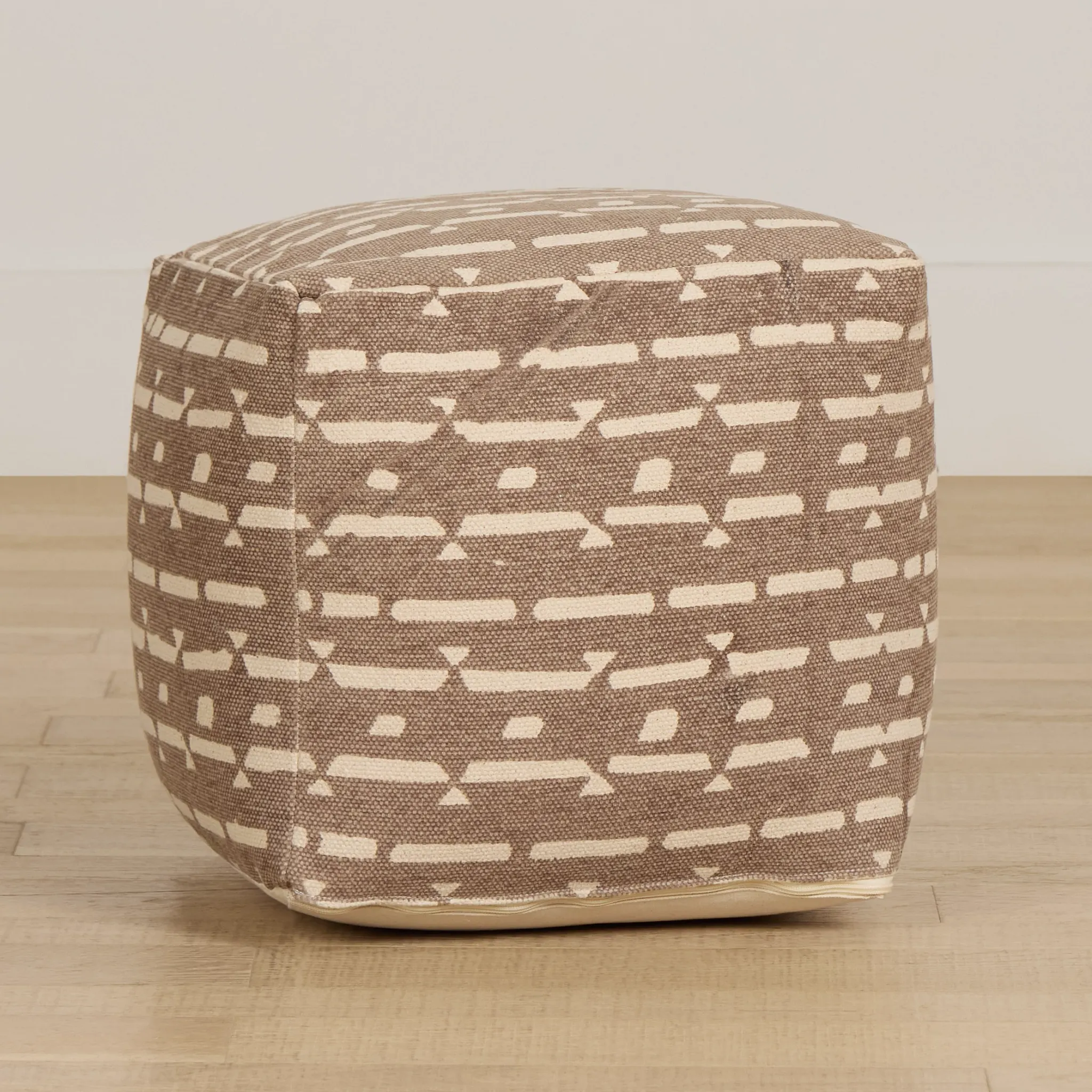 Pali Gray Accent Pouf