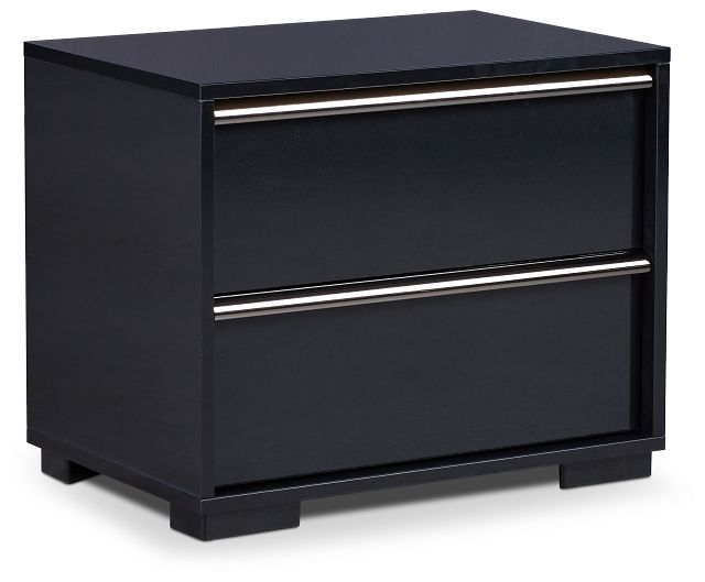 Doral Black Nightstand