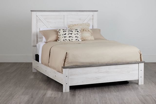 Blueridge Two-tone Panel Bed