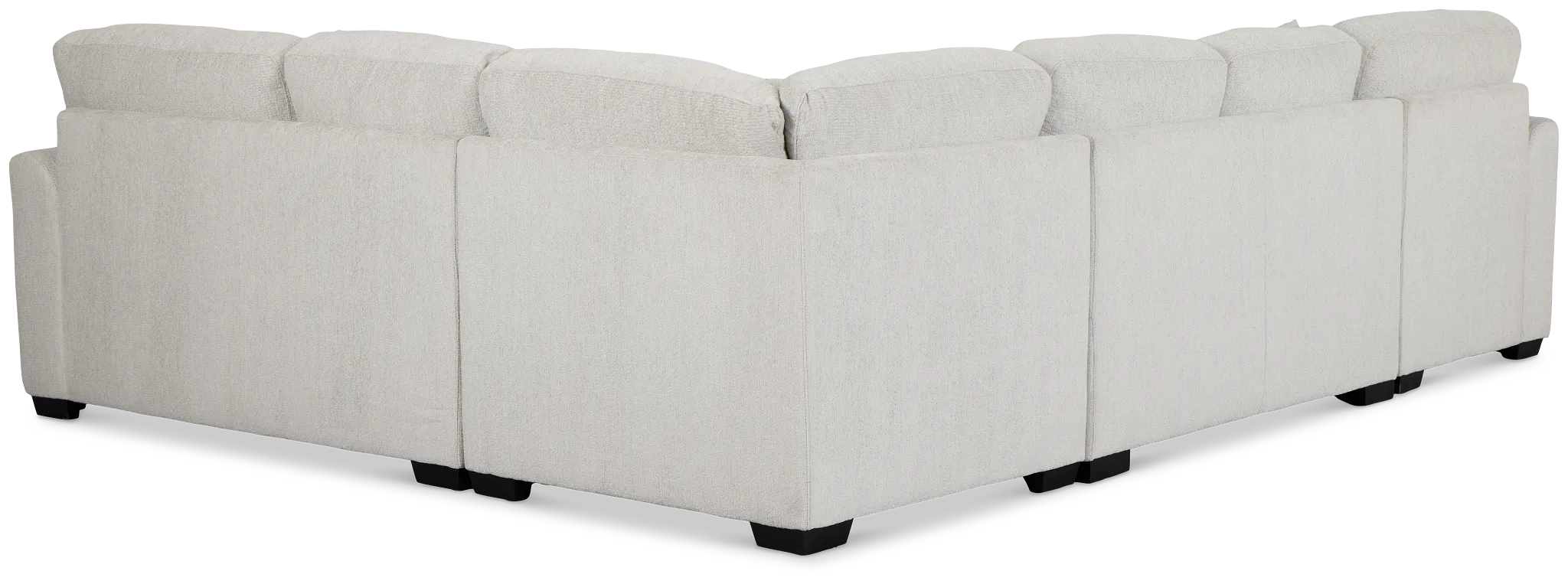 Everly Gray Fabric Medium Left Chaise Storage Sectional