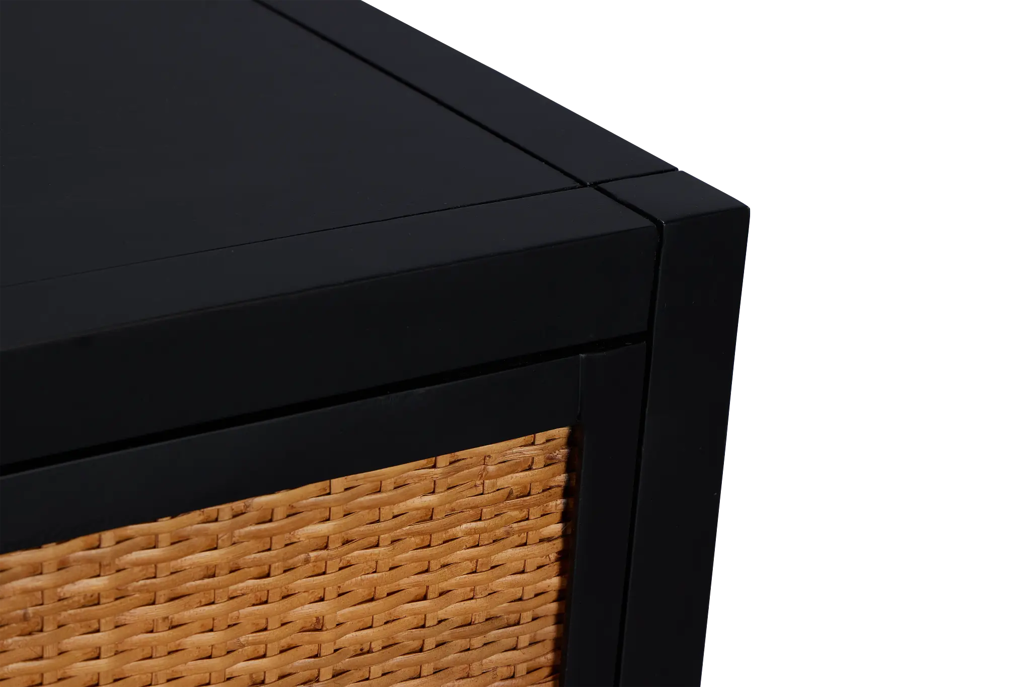 Venice Black Woven Nightstand Venice Black Woven Nightstand