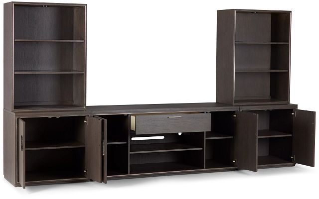 Highline Dark Tone Medium Door Entertainment Wall
