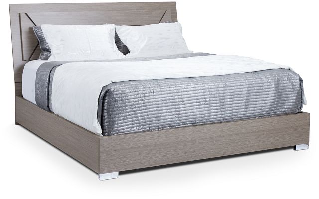 Lucca Gray Platform Bed