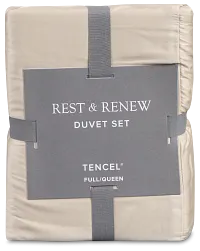 Rest & Renew Tencel Beige 300 Thread Duvet Set